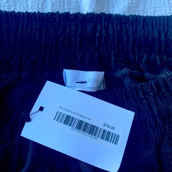 OAK + FORT black cargo corduroy joggers - Picture 4 of 4